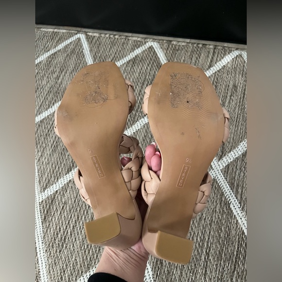 NWOT STEVEN by Steve Madden Braided Heeled Sandals - Picture 4 of 4